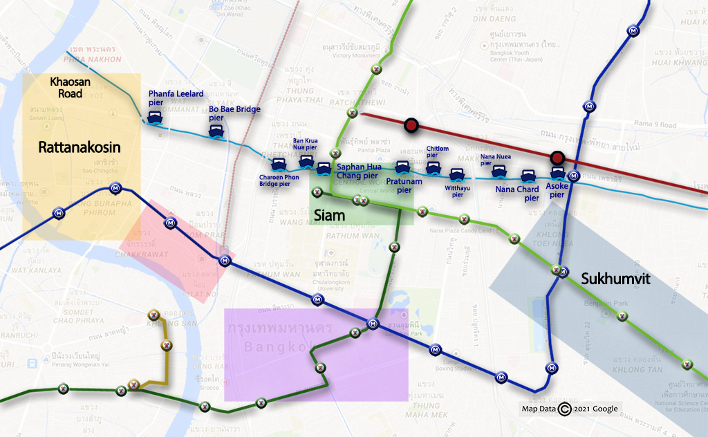 Bangkok-SAEN-SAEP-2022-2 Plano del canal saen Saep