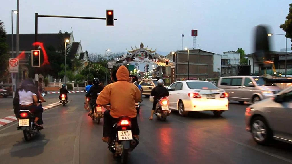 Chiang Mai city road.