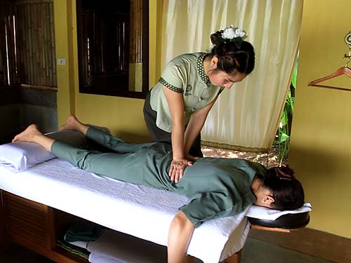Thai massage.