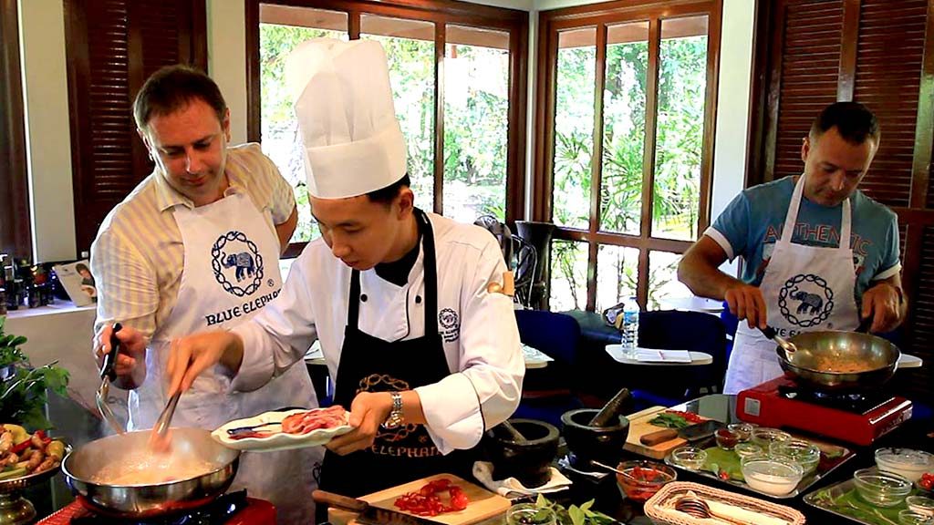 Cooking course, Blue Elephant School.