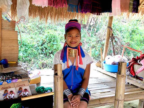 Padaung tribe girl.