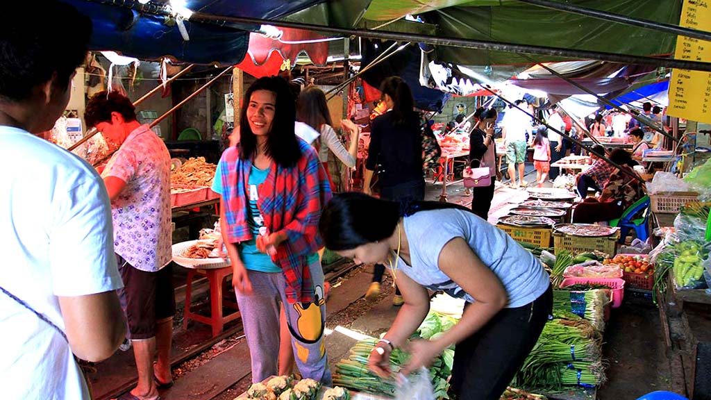 Mae Klong Railway Market.