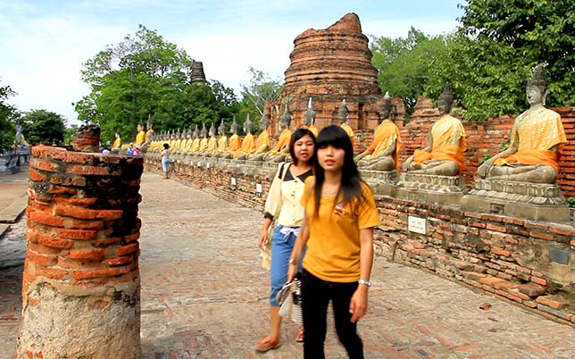 Monastery Yai Chai Mongkol, Ayutthaya, former capital of the Kingdom of Siam.