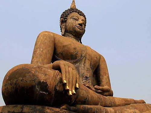 Buddha statue in Sukhothai.