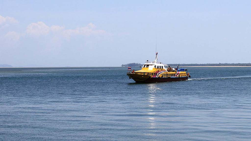 Transport-18 Ferry of the Tiger company in the Andaman Sea.