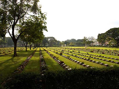 Cemetery of the Allied Soldiers in Kanchanaburi.