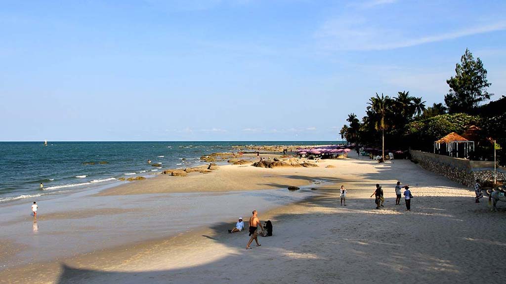 Hua Hin beach.