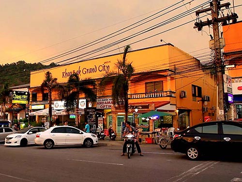 Shops in Khao Lak.