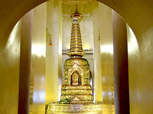 Interior of the stupa, Wat Saket.
