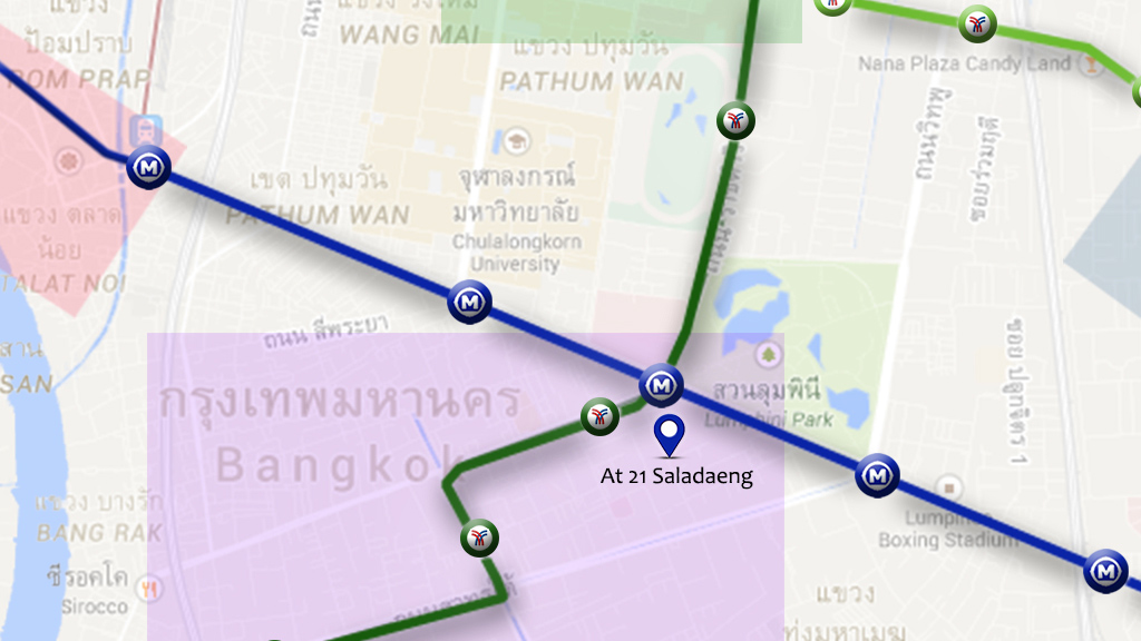 Plano de ubicaciÃ³n de At 21 Saladaeng